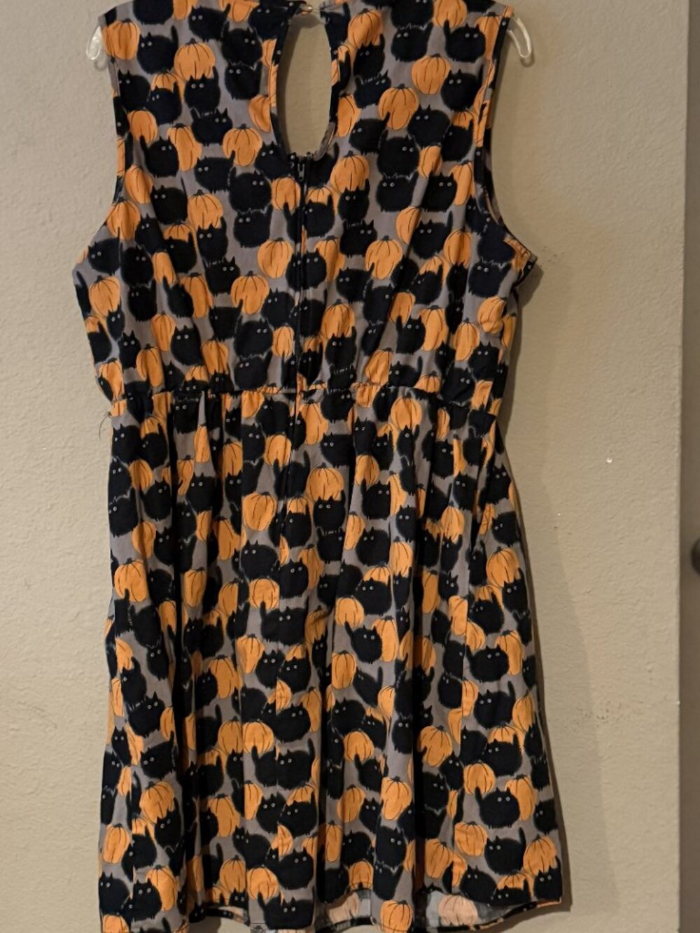 Retrolicious Skater Black Cat Pumpkin Dress